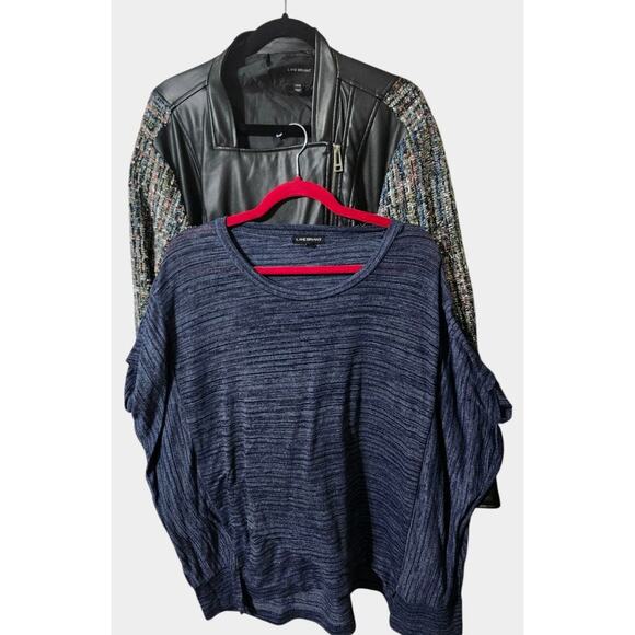 Lane Bryant Tops - Lane Bryant Jacket & Shirt 22/24 Moto Jacket‎ & Tunic